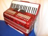 Aidi Accordion full size in red pearloid